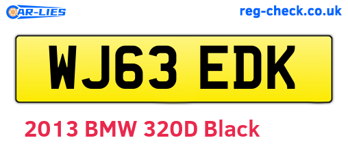 WJ63EDK are the vehicle registration plates.