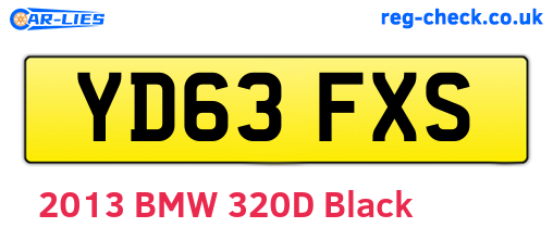 YD63FXS are the vehicle registration plates.