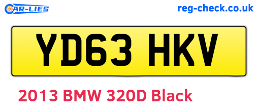 YD63HKV are the vehicle registration plates.
