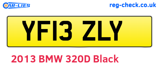 YF13ZLY are the vehicle registration plates.