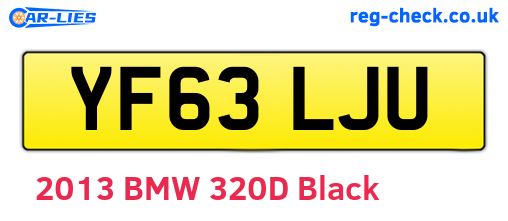 YF63LJU are the vehicle registration plates.
