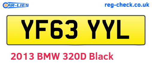 YF63YYL are the vehicle registration plates.