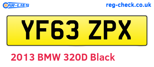 YF63ZPX are the vehicle registration plates.