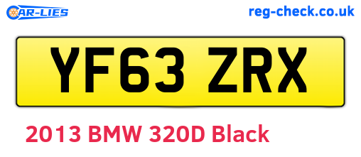 YF63ZRX are the vehicle registration plates.