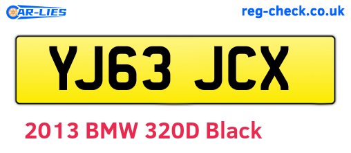 YJ63JCX are the vehicle registration plates.