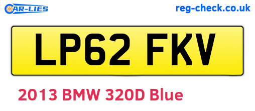LP62FKV are the vehicle registration plates.