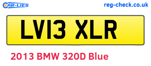 LV13XLR are the vehicle registration plates.