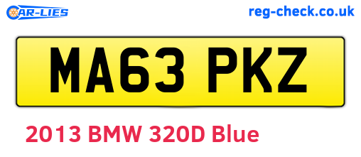 MA63PKZ are the vehicle registration plates.