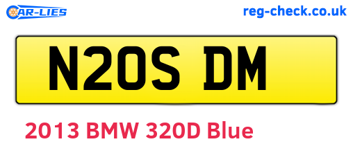N20SDM are the vehicle registration plates.