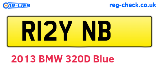 R12YNB are the vehicle registration plates.