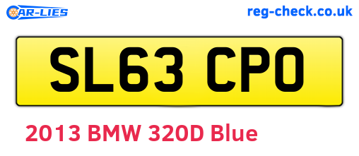 SL63CPO are the vehicle registration plates.