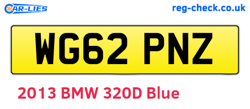 WG62PNZ are the vehicle registration plates.