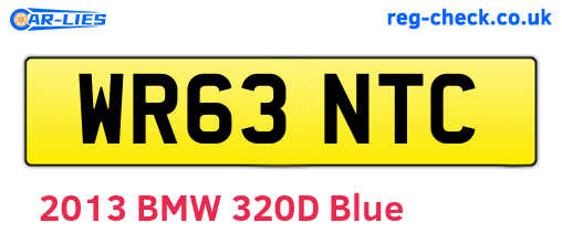 WR63NTC are the vehicle registration plates.