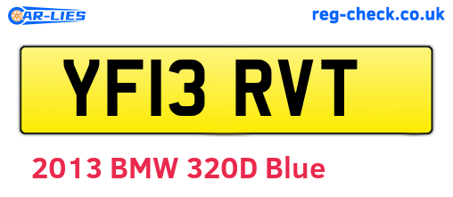 YF13RVT are the vehicle registration plates.