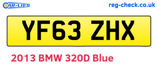 YF63ZHX are the vehicle registration plates.