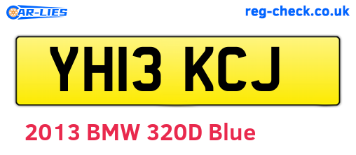 YH13KCJ are the vehicle registration plates.