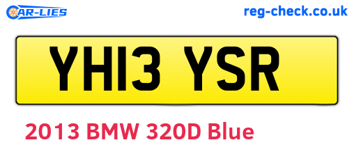 YH13YSR are the vehicle registration plates.