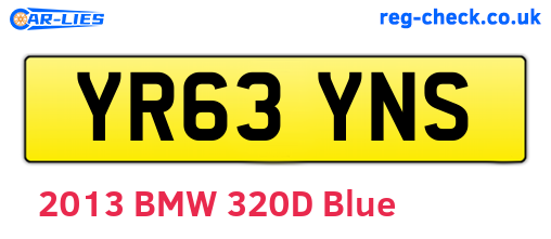 YR63YNS are the vehicle registration plates.