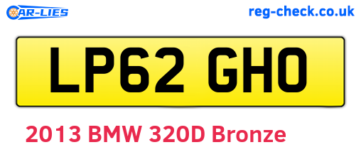 LP62GHO are the vehicle registration plates.
