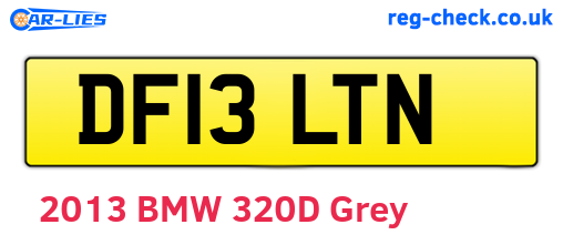 DF13LTN are the vehicle registration plates.
