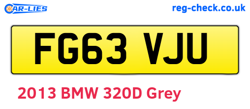 FG63VJU are the vehicle registration plates.