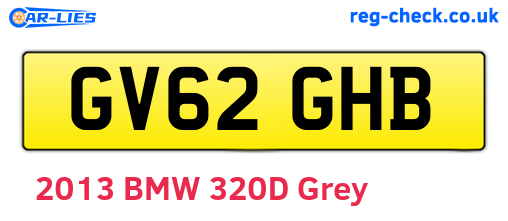 GV62GHB are the vehicle registration plates.