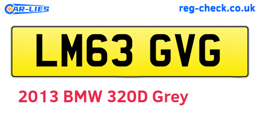 LM63GVG are the vehicle registration plates.