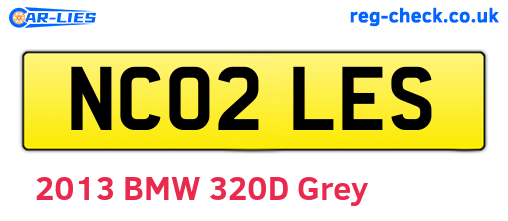 NC02LES are the vehicle registration plates.