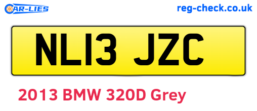 NL13JZC are the vehicle registration plates.
