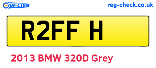 R2FFH are the vehicle registration plates.