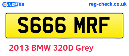 S666MRF are the vehicle registration plates.