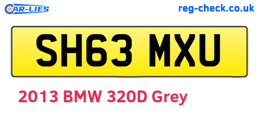 SH63MXU are the vehicle registration plates.