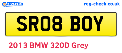 SR08BOY are the vehicle registration plates.