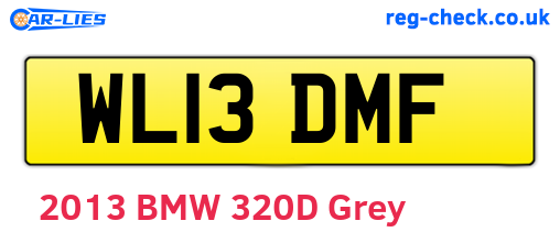 WL13DMF are the vehicle registration plates.
