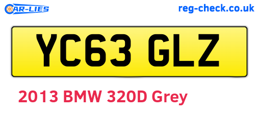 YC63GLZ are the vehicle registration plates.