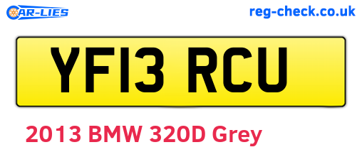YF13RCU are the vehicle registration plates.