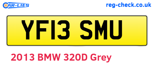 YF13SMU are the vehicle registration plates.