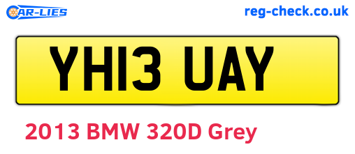 YH13UAY are the vehicle registration plates.