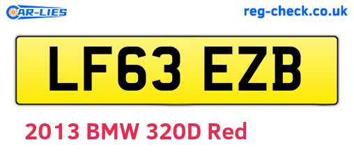 LF63EZB are the vehicle registration plates.