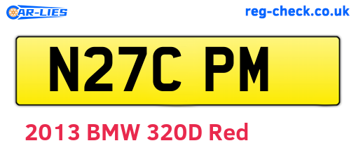 N27CPM are the vehicle registration plates.