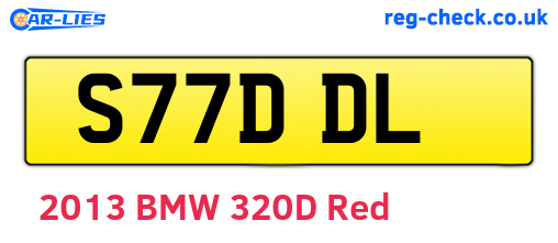S77DDL are the vehicle registration plates.