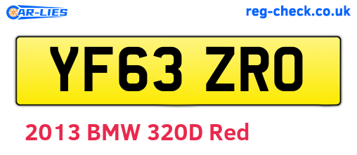 YF63ZRO are the vehicle registration plates.