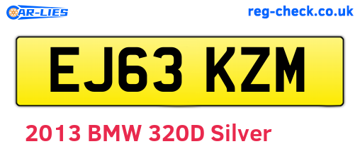 EJ63KZM are the vehicle registration plates.