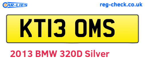 KT13OMS are the vehicle registration plates.