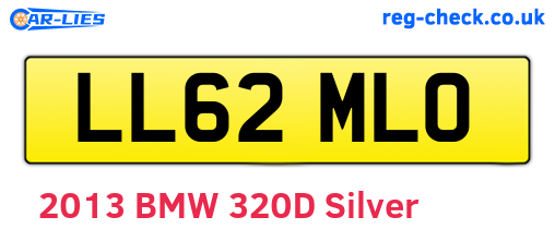 LL62MLO are the vehicle registration plates.