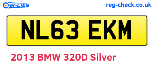 NL63EKM are the vehicle registration plates.