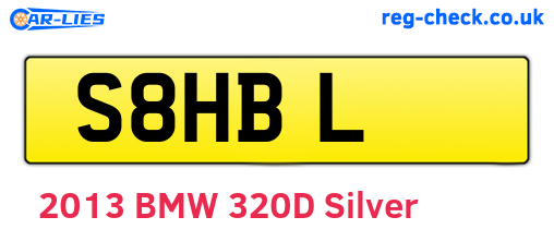 S8HBL are the vehicle registration plates.