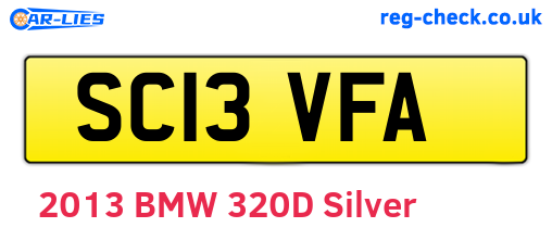 SC13VFA are the vehicle registration plates.