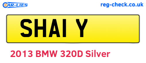 SHA1Y are the vehicle registration plates.