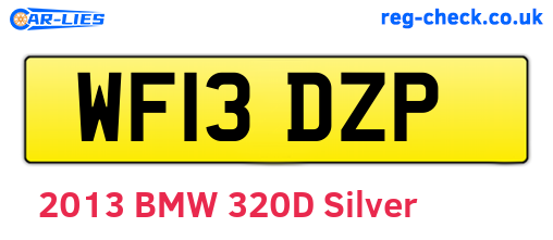 WF13DZP are the vehicle registration plates.